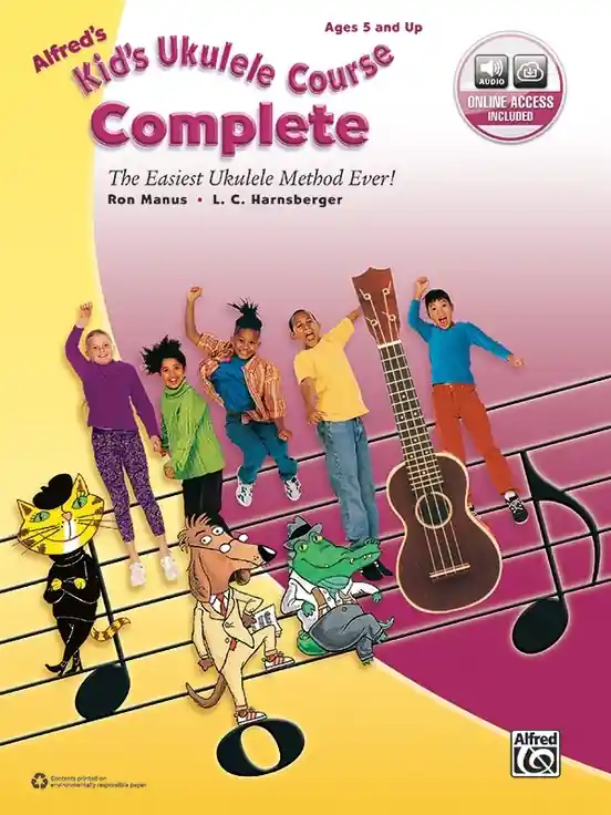 Haute Qualité Alfred Publishing Alfred‘s Kid‘s Ukulele Course, Complete - Manus/Harnsberger - Ukulele - Book/Audio Online