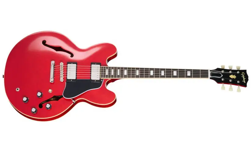 Produit De Marque Epiphone 1962 ES-335 Reissue Electric Guitar with Hardshell Case - Sixties Cherry