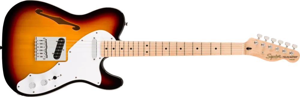 Squier Affinity Series Telecaster Thinline, Maple Fingerboard - 3-Color Sunburst Promotion