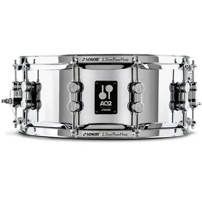 Dernier Modèle DISCONTINUE caisse claire Sonor AQ2 Acier 14x5.5