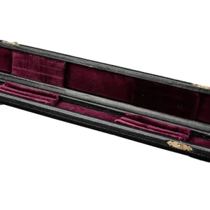 Jusqu'à Épuisement Des Stocks Counterpoint Musical Hard Leather Baton Case for 2 Batons - Black