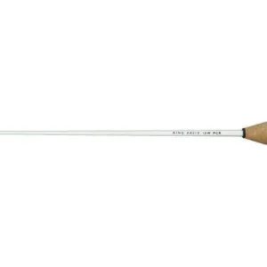 King David Batons 14 Inch White Baton with Pear Shaped Cork Produit De Marque