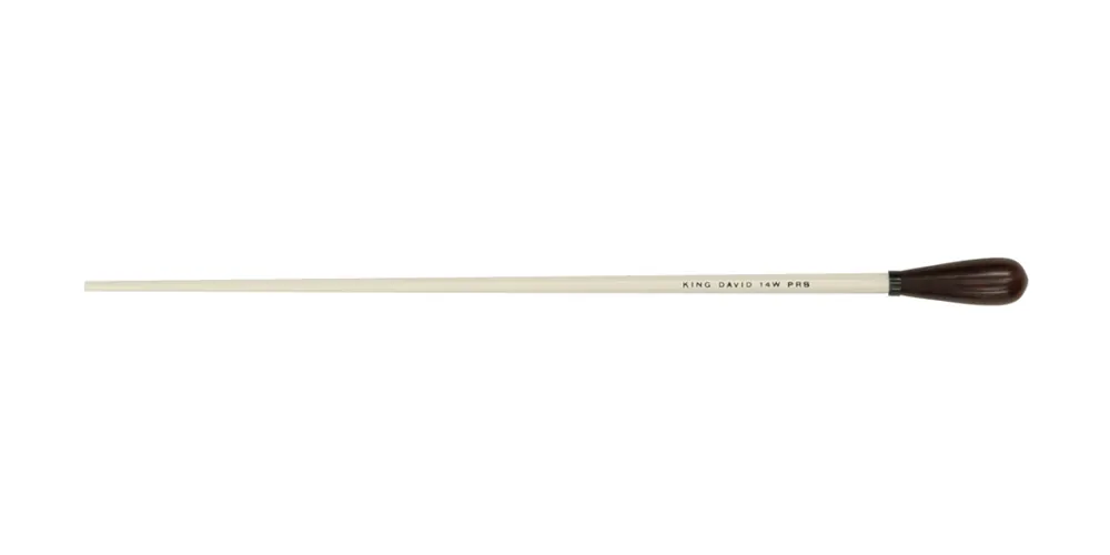 King David Batons 14‘‘ White Baton with Pear Shaped Rosewood Handle Acheter En Ligne