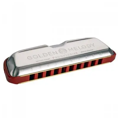 Harmonica Hohner Golden Melody progressive en La Haute Qualité