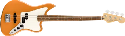 Player Jaguar Bass, Pau Ferro Fingerboard, Capri Orange Bon Plan