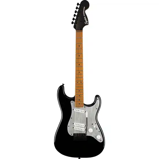 Usine Directe DISCONTINUEContemporary Stratocaster Special, Roasted Maple Fingerboard, Silver Anodized Pickguard, Black