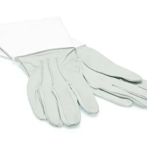 Offre Du Jour Doon Marching Gauntlets, White Leather - Medium