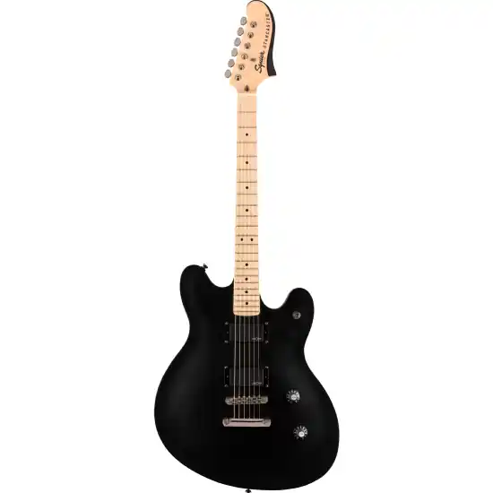 DISCONTINUE Contemporary Active Starcaster, Maple Fingerboard, Flat Black Offre Spéciale