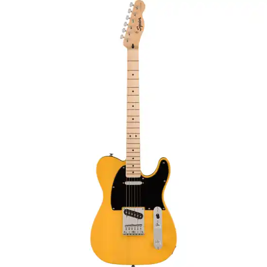 Jusqu'à Épuisement Des Stocks Squier Sonic Telecaster, Maple Fingerboard, Black Pickguard, Butterscotch Blonde