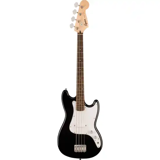 Squier Sonic Bronco Bass, Laurel Fingerboard, White Pickguard, Black Retour Gratuit