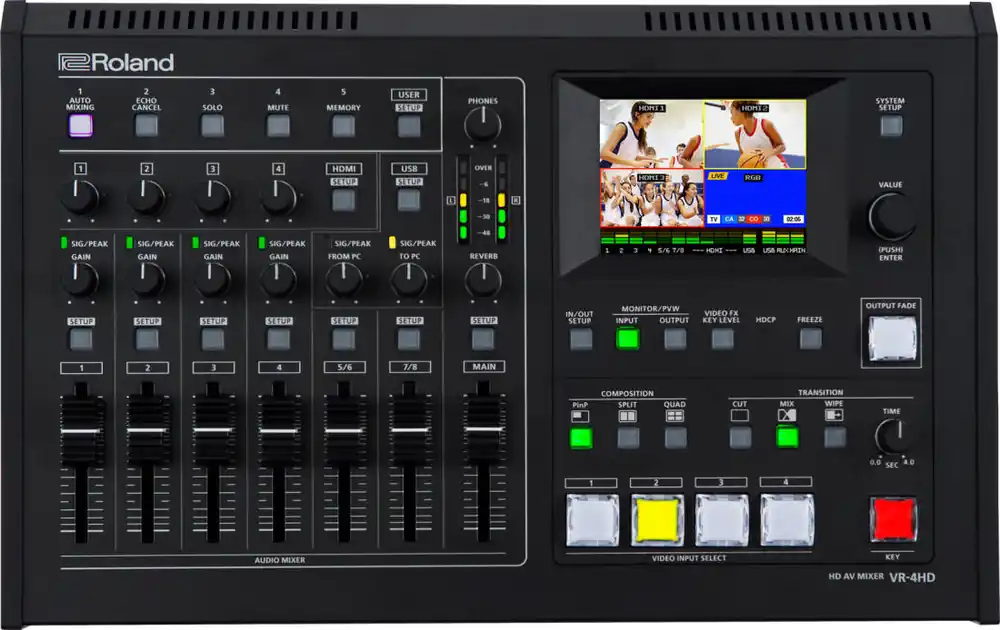 Roland VR-4HD All-in-one HD Audio Visual Mixer Soldes