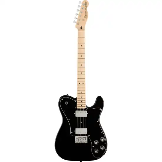 DISCONTINUE Affinity Series Telecaster Deluxe, Maple Fingerboard, Black Pickguard, Black Prix Choc
