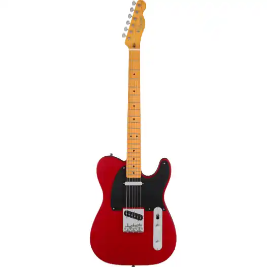 Bon Marché DISCONTINUE 40th Anniversary Telecaster, Vintage Edition, Maple Fingerboard, Black Anodized Pickguard, Satin Dakota Red