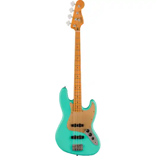 DISCONTINUE 40th Anniversary Jazz Bass, Vintage Edition, Maple Fingerboard, Gold Anodized Pickguard, Satin Sea Foam Green Offre Du Jour