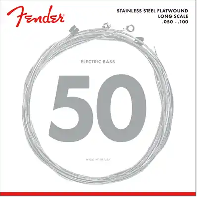 Usine Directe Stainless 9050‘s Bass Strings, Stainless Steel Flatwound, 9050ML .050-.100 Gauges, (4)