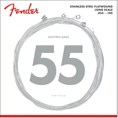 Stainless 9050‘s Bass Strings, Stainless Steel Flatwound, 9050M .055-.105 Gauges, (4) Prix Cassé