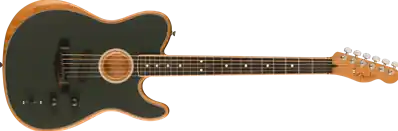 Limited Edition American Acoustasonic Telecaster, Channel-Bound Neck, Ebony Fingerboard, Tungsten Nouvelle Collection