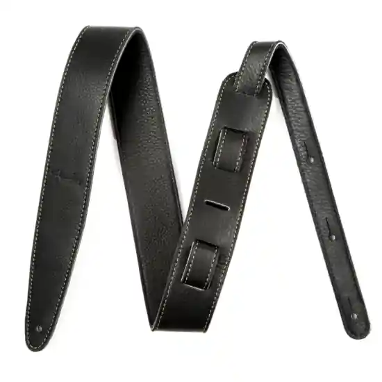 Artisan Crafted Leather Strap, 2.5 Black Remise