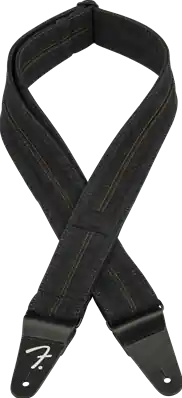 Fender x Wrangler Denim Strap, Washed Black Stitch Remise