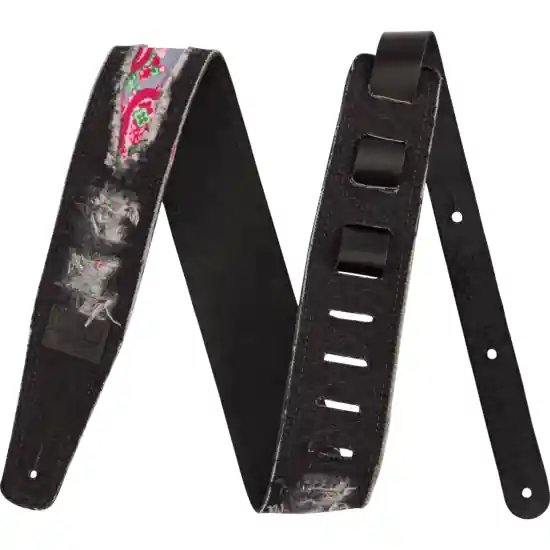 Offre Exclusive Fender x Wrangler Ripped Denim Strap, Black