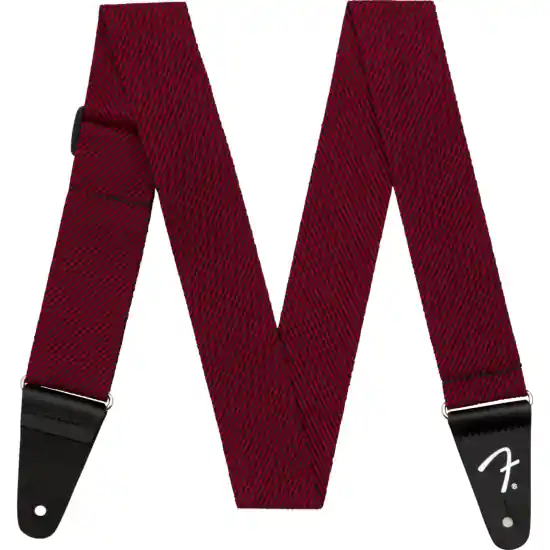 Modern Tweed Strap, Black/Red 2 Marque