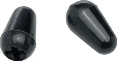 Stratocaster Switch Tips, Black (2) Marque