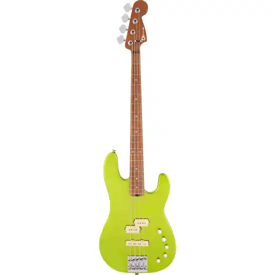 DISCONTINUE Pro-Mod San Dimas Bass PJ IV, Caramelized Maple Fingerboard, Lime Green Metallic Achat Immédiat