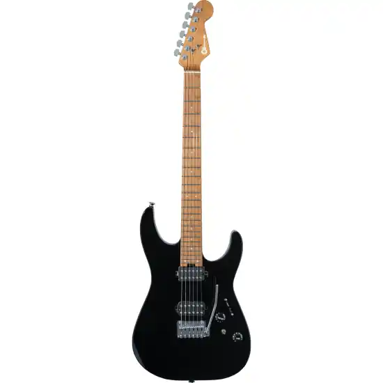 DISCONTINUEPro-Mod DK24 HH 2PT CM, Caramelized Maple Fingerboard, Gloss Black Dernier Modèle