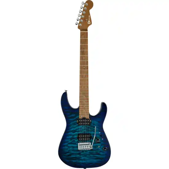 Jusqu'à Épuisement Des Stocks DISCONTINUEPro-Mod DK24 HH 2PT CM QM, Caramelized Maple Fingerboard, Chlorine Burst
