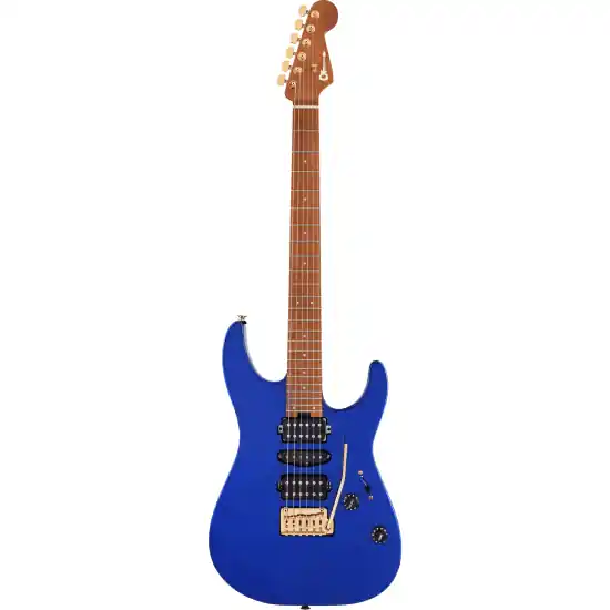 DISCONTINUEPro-Mod DK24 HSH 2PT CM, Caramelized Maple Fingerboard, Mystic Blue Bon Marché