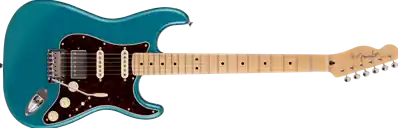 Made in Japan Hybrid II Stratocaster HSS Limited Run Reverse Telecaster Head, Maple, Ocean Turquoise Metallic Expédition Rapide