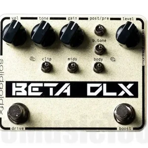 Top Vente SolidGoldFX Beta DLX - Deluxe Bass Preamp / Overdrive / Boost