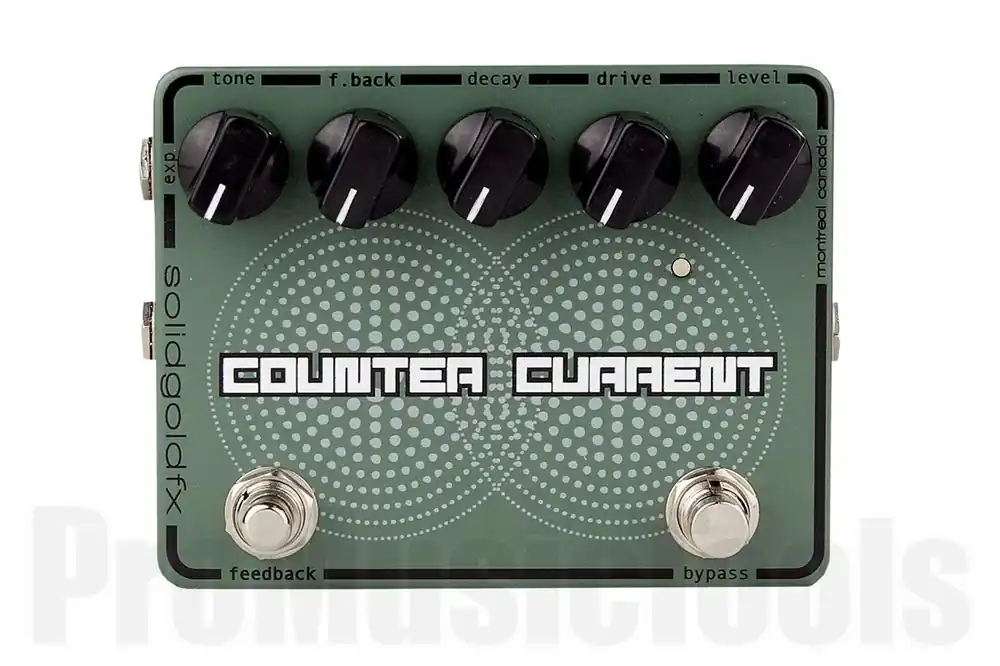 SolidGoldFX Counter Current - Reverb / Feedbacker Paiement Sécurisé