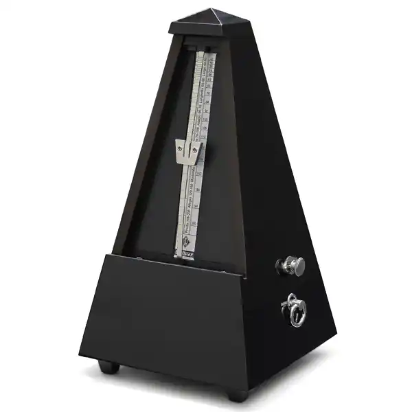 Seulement Aujourd'hui Wittner Wood Metronome with Bell - Black Gloss