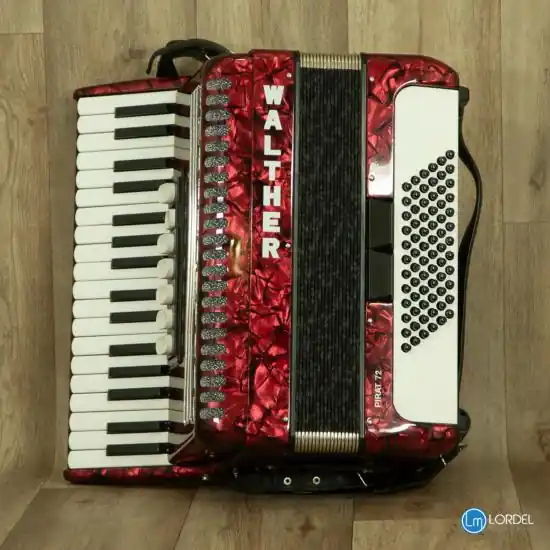 Accordeon Walther Pirata 72 touches pianos Nouveauté