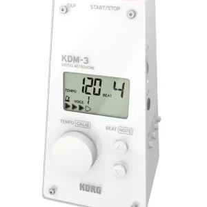 Usine Directe Korg KDM-3 Quartz Metronome w/Volume & Rhythms - White