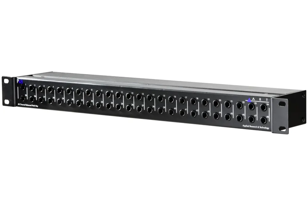 ART Pro Audio 48-Point Balanced 1/4-Inch TRS Patch Bay Pas Cher