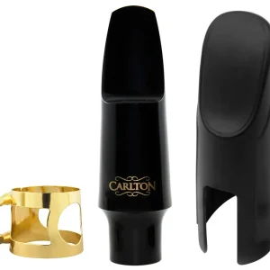 Carlton Tenor Saxophone Mouthpiece Kit - Gold Ligature and Fitted Cap Nouvel Arrivage