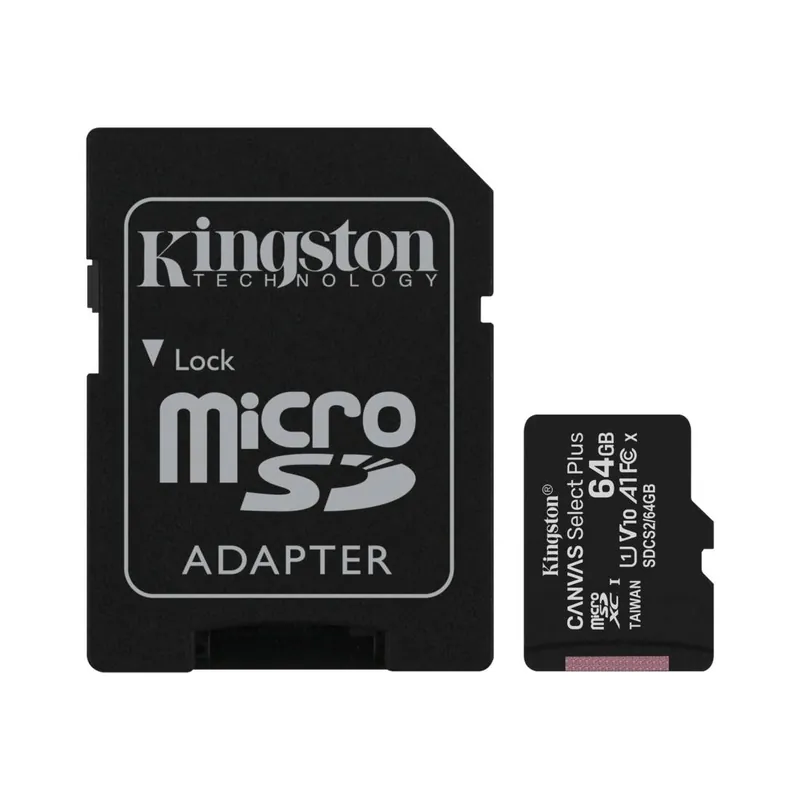 Kingston SDCS2/64GB Micro SDXC w/SD Adapter Offre Limitée
