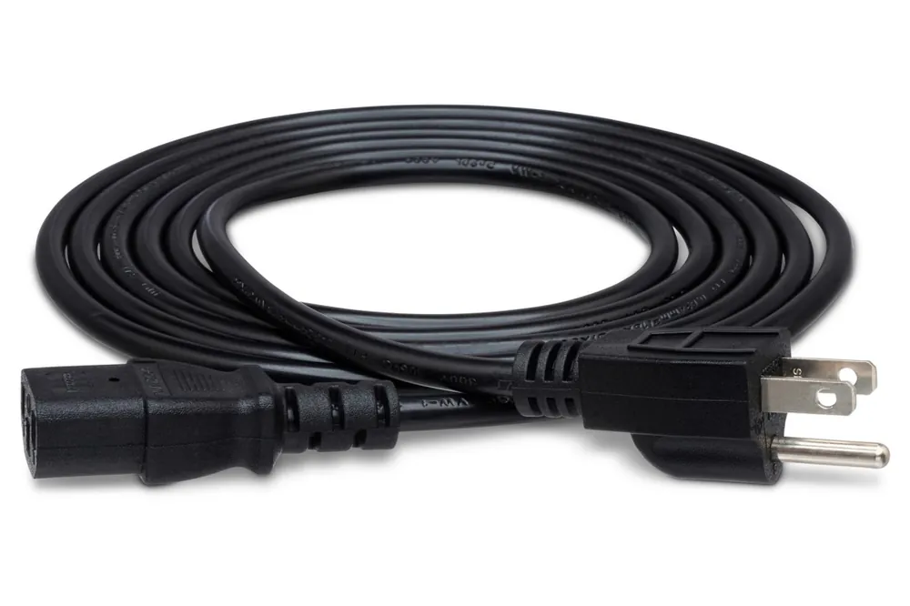 Hosa IEC C13 to NEMA 5-15P Power Cord, 3 Foot Vente Flash