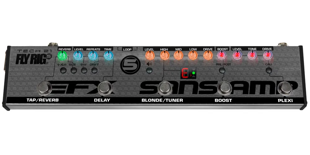 Tech 21 Fly Rig 5 v2 SansAmp Multi Effects Pedal Solde