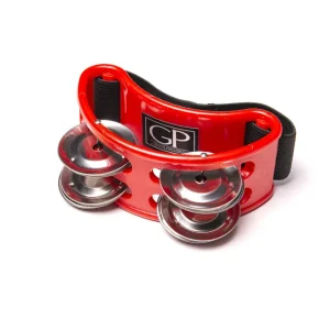 Remise Granite Percussion Foot Tambourine - Red