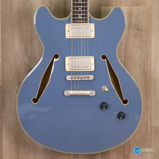 Guitare électrique D‘Angelico Excel DC Tour Slate Blue Dernière Chance