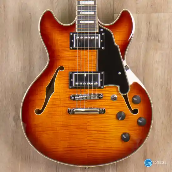 Remise Guitare électrique D‘Angelico Premier Mini DC Dark Iced Tea Burst