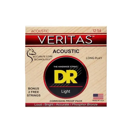 Promotion Saisonnière DR Strings Cordes guitare folk Veritas 12-54