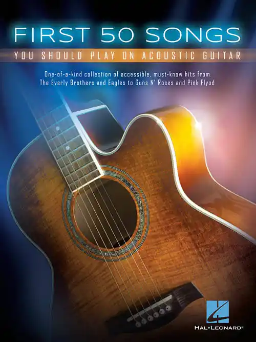 Certifié Hal Leonard First 50 Songs You Should Play on Acoustic Guitar - Guitar TAB - Book