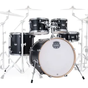 Mapex Mars Maple 5-Piece Shell Pack (22,10,12,16,SD) - Matte Black Certifié