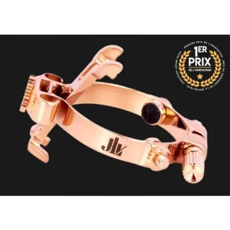 JLV SOUND - Ligature JLV plaquée Or Rose pour clarinette Sib Nouvelle Collection
