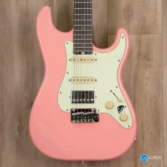 Schecter Nick Johnston signature HSS atomic coral Nouveauté