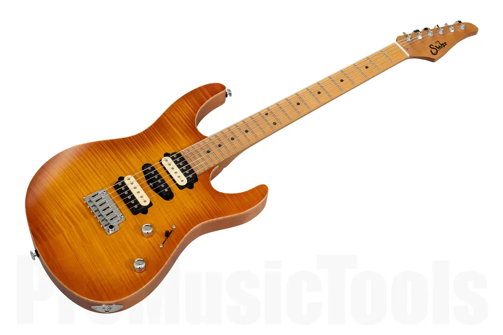 Super Prix Suhr Modern Satin Flame HSH Ltd HB - Honey Burst MN PV 63555